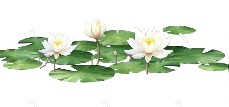 叶子图片,复古元素,荷花PNG,文艺免抠素材